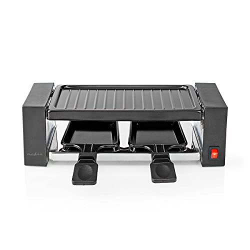 Gourmet/Raclette - Grill - 2 Personen - Spatel - Antihaft-Beschichtung - Rechteck von NEDIS