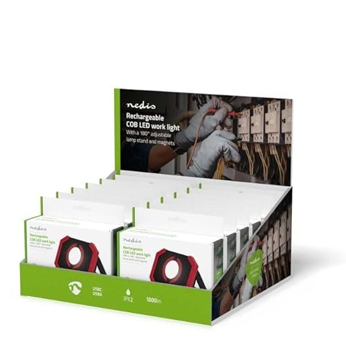 NEDIS Arbeitsleuchte | 10 W | Batteriebetrieben | 5 V DC | N/A | Wiederaufladbar | Lichtdauer: 10 h | 1000 lm | Lichtbereich: 30 m NEDIS Arbeitsleuchte | 10 W | Batteriebetrieben | 5 V DC | N/A | Wiederaufladbar | Lichtdauer: 10 h | 1000 lm | Lichtbereich: 30 m von NEDIS