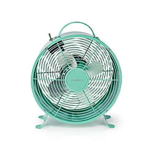 NEDIS FNCL10TQ20P Retro Tischventilator | Durchmesser 25 cm | 2 Geschwindigkeiten | Türkis NEDIS FNCL10TQ20P Retro Tischventilator | Durchmesser 25 cm | 2 Geschwindigkeiten | Türkis von NEDIS