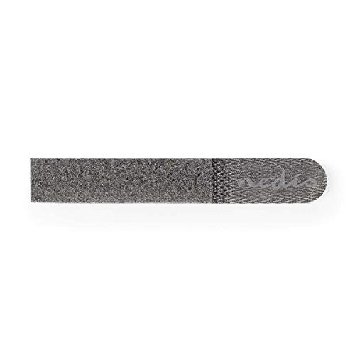 NEDIS Klettkabelbinder | 150.0 mm | 20.0 mm | Grau | 10 Stück | Plastikbeutel 150.0 mm 0.15 m von NEDIS