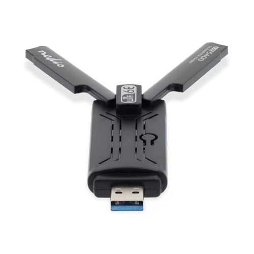 NEDIS Netzwerk-Dongle | Wi-Fi | AX5400 | 2.4/5/6 GHz (Triple Band) | USB3.0 | Wi-Fi Speed total: 5400 Mbps | Windows 10 / Windows 11 von NEDIS