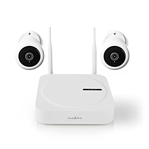 NEDIS SmartLife Drahtloses Kamerasystem - 2 x Kamera - Full HD 1080p - IP65 - Nachtsicht - Weiss von NEDIS