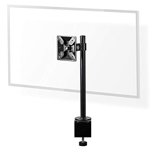 NEDIS Schreibtisch Monitorhalterung Ergonomische Monitorhalterung - Einzelmonitorarm - Vollbeweglich - Heimnutzung - Büronutzung - Bis zu 24 Zoll - Bis zu 10 kg - Schwarz Schwarz, ERGOSMM100BK von NEDIS