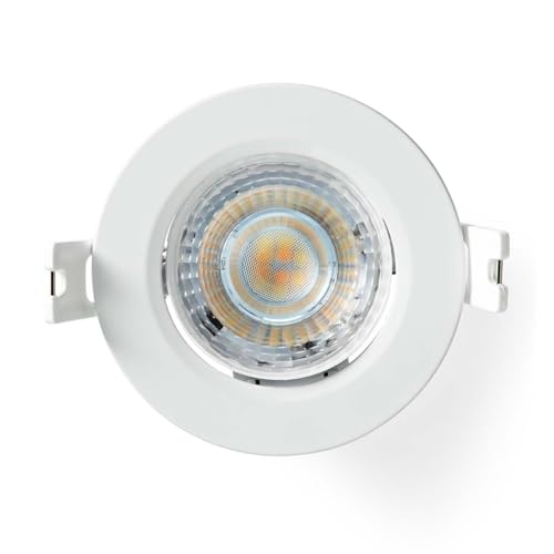 NEDIS SmartLife Deckenleuchte - Wi-Fi - Warm bis kühlen weiß - Rund - Durchmesser: 52 mm - 68-74 mm - 360 lm - 2700-6500 K - IP20 - Energieklasse: F - Android/IOS NEDIS SmartLife Deckenleuchte - Wi-Fi - Warm bis kühlen weiß - Rund - Durchmesser: 52 mm - 68-74 mm - 360 lm - 2700-6500 K - IP20 - Energieklasse: F - Android/IOS von NEDIS