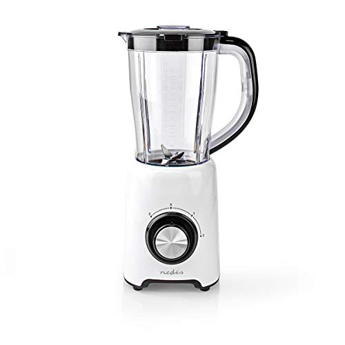 NEDIS Standmixer | 800 W | 1.5 l | Plastik | 2 Geschindigkeitsstufen | Schwarz/Weiss 0.88 m Schwarz/Weiss von NEDIS