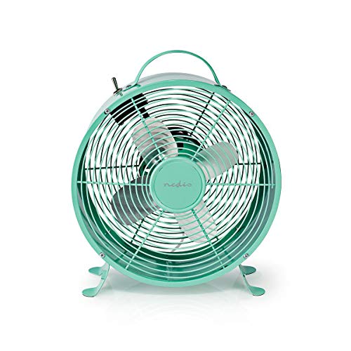 Nedis Tischventilator - Fan - 2-Gang - 20 W - 25 cm - 1.50 m - Metall - Türkis von NEDIS