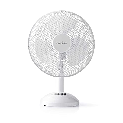 Nedis Tischventilator | Netzstromversorgung | Durchmesser: 300 mm | 35 W | Oszillation | 3-Geschwindigkeitsstufen | Weiss, FNTB11CWT30 Nedis Tischventilator | Netzstromversorgung | Durchmesser: 300 mm | 35 W | Oszillation | 3-Geschwindigkeitsstufen | Weiss, FNTB11CWT30 von NEDIS