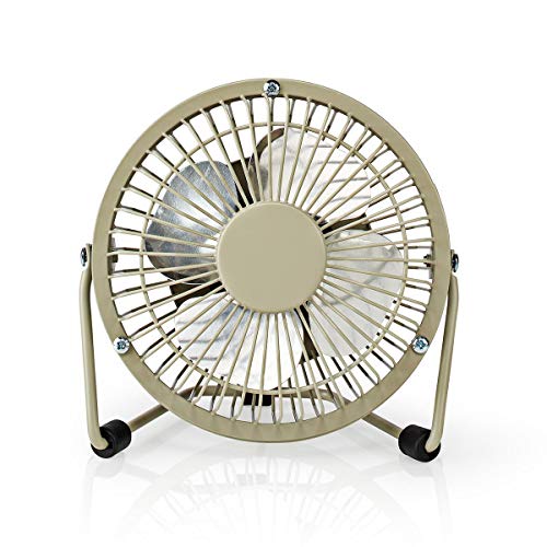 NEDIS Tischventilator Stromversorgung über USB Durchmesser: 100 mm 3 W 1-Geschwindigkeitsstufen 1.00 m Grau, FNDK1GY10 NEDIS Tischventilator Stromversorgung über USB Durchmesser: 100 mm 3 W 1-Geschwindigkeitsstufen 1.00 m Grau, FNDK1GY10 von NEDIS