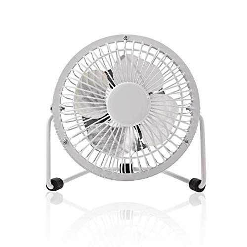 NEDIS Tischventilator Stromversorgung über USB Durchmesser: 100 mm 3 W 1-Geschwindigkeitsstufen 1.00 m Weiss, FNDK1WT10 NEDIS Tischventilator Stromversorgung über USB Durchmesser: 100 mm 3 W 1-Geschwindigkeitsstufen 1.00 m Weiss, FNDK1WT10 von NEDIS