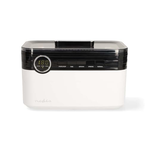 NEDIS Ultraschall-Schmuck-Reiniger | Netzstromversorgung | 220-240 V AC 50/60 Hz | Euro/Typ-C (CEE 7/16) | Weiss | Kunststoff von NEDIS