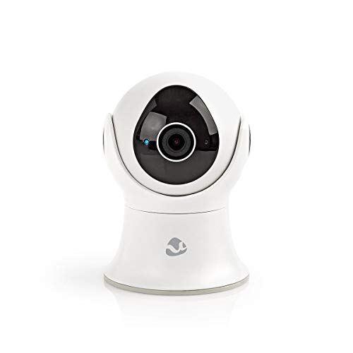 NEDIS WLAN Smart IP-Kamera - Schwenk- Neigefunktion - Full HD 1080P - Außenanwendung - Wasserdicht - Zweiwege-Kommunikation - Nachtsichtfunktion und Bewegungssensor 1.50 m UK Typ G WIFICO20GWT von NEDIS