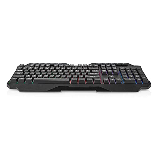 NEDIS Wired Gaming Keyboard - USB Type-A - Folientasten - LED - QWERTY - US-Layout - Stromversorgung über USB - Netzkabellänge: 1.30 m - Multimedia NEDIS Wired Gaming Keyboard - USB Type-A - Folientasten - LED - QWERTY - US-Layout - Stromversorgung über USB - Netzkabellänge: 1.30 m - Multimedia von NEDIS