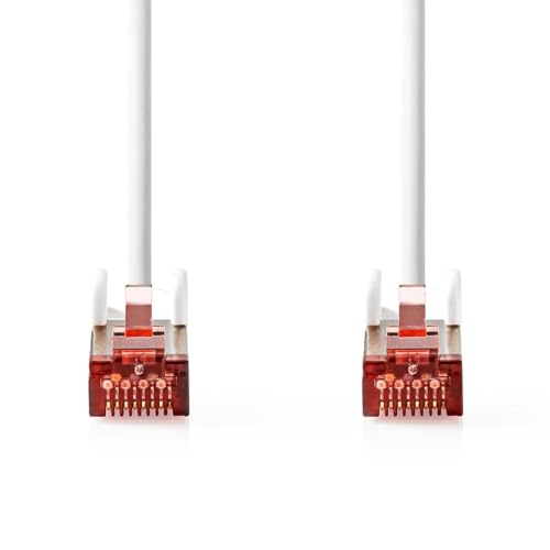 Nedis CAT6-Netzwerkkabel - RJ45 Stecker - RJ45 Stecker - S/FTP - 20.0 m - Rund - LSZH - Weiss - Label von NEDIS