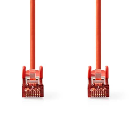 Nedis CAT6-Netzwerkkabel - RJ45 Stecker - RJ45 Stecker - S/FTP - 3.00 m - Rund - LSZH - Red - Label von NEDIS
