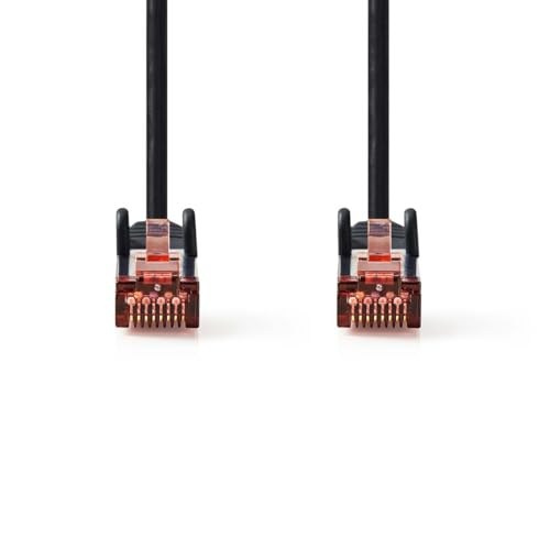 Nedis CAT6-Netzwerkkabel - RJ45 Stecker - RJ45 Stecker - S/FTP - 30.0 m - Rund - LSZH - Schwarz - Label von NEDIS
