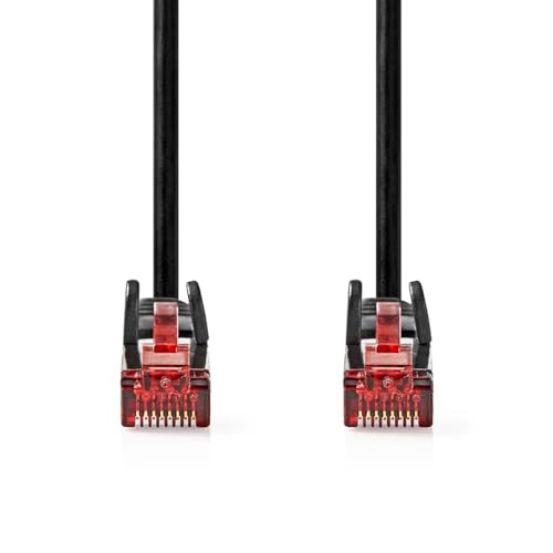 Nedis CAT6-Netzwerkkabel - RJ45 Stecker - RJ45 Stecker - U/UTP - 30.0 m - Rund - PVC - Schwarz - Label von NEDIS