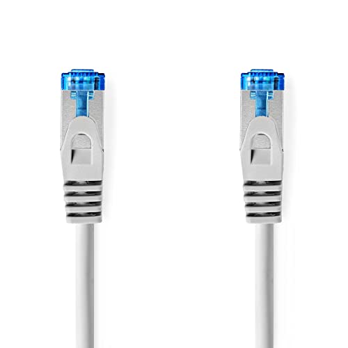 Nedis CAT6a Netzwerkkabel - S/FTP - RJ45 Male - RJ45 Male - 0.50m - Snagless - Rund - LSZH - Grau - Umschlag von NEDIS
