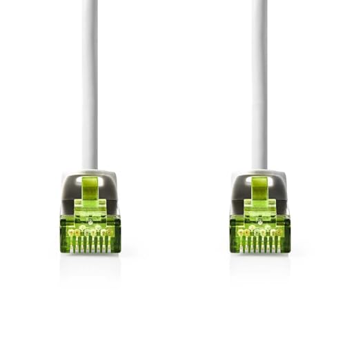 Nedis CAT7-Netzwerkkabel - S/FTP - RJ45 Stecker - RJ45 Stecker - 1.00 m - Snagless - Rund - LSZH - Grau - Label von NEDIS