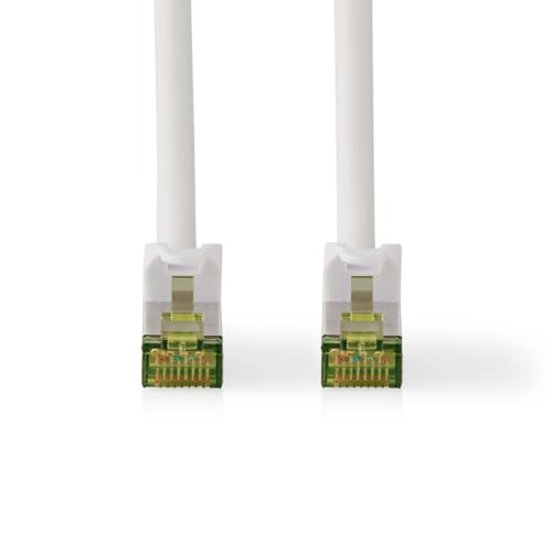 Nedis CAT7-Netzwerkkabel - S/FTP - RJ45 Stecker - RJ45 Stecker - 10.0 m - Snagless - Rund - LSZH - Weiss - Label von NEDIS