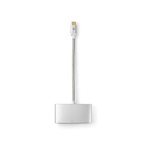 Nedis CCTB64765AL02 câble vidéo et adaptateur 0,2 m USB Type-C HDMI Argent von NEDIS