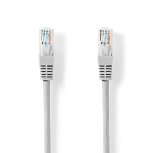 Nedis Cat 5e-Kabel | U/UTP | RJ45 Stecker | RJ45 Stecker | 15.0 m | Rund | PVC | Grau | Label von NEDIS
