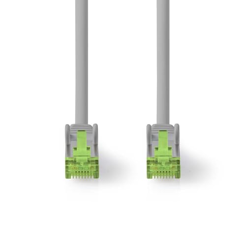 Nedis Cat 8.1-Netzwerkkabel - S/FTP - RJ45 Stecker - RJ45 Stecker - 15.0 m - Rund - LSZH - Grau - Label von NEDIS