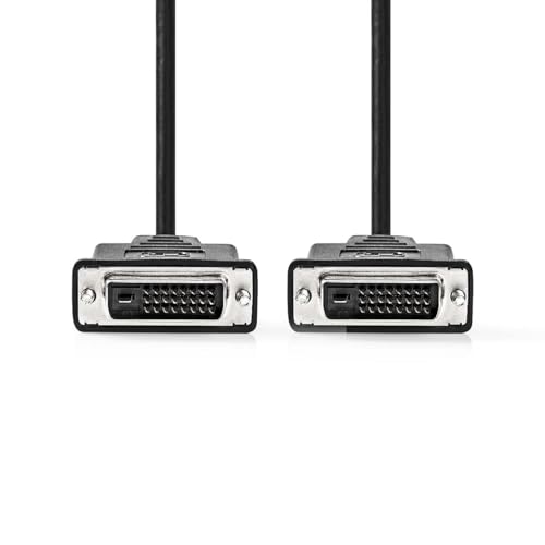 Nedis DVI-Kabel - DVI-D 24+1-Pin Stecker - DVI-D 24+1-Pin Stecker - 2560x1600 - Vernickelt - 2.00 m - Gerade - PVC - Schwarz - Label von NEDIS