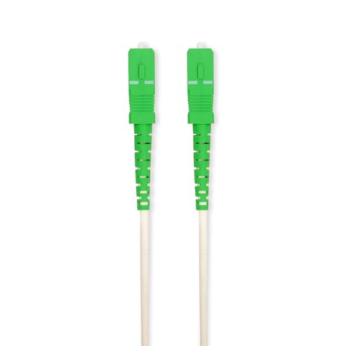Nedis Glasfaser-Patchkabel - SMF (Single Mode Phase) - SC/APC - SC/APC - 100 Gbps - 2.00m - Weiß - Gift Box mit Euro Lock von NEDIS