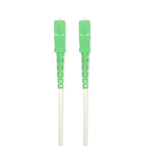 Nedis Glasfaser-Patchkabel - SMF (Single Mode Phase) - SC/APC - SC/APC - 100 Gbps - 6.00m - Weiß - Gift Box mit Euro Lock von NEDIS