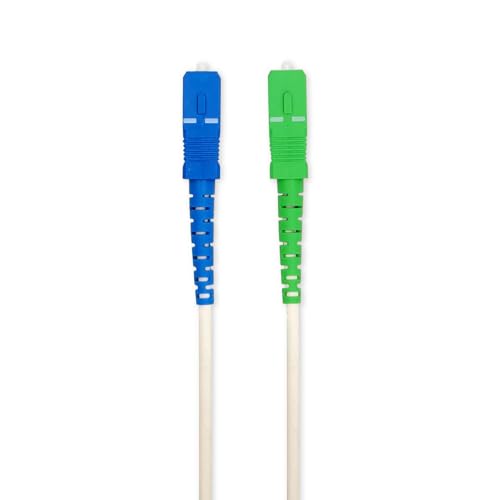 Nedis Glasfaser-Patchkabel - SMF (Single Mode Phase) - SC/APC - SC-UPC - 100 Gbps - 2.00m - Weiß - Gift Box mit Euro Lock von NEDIS