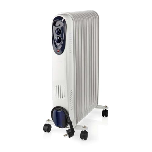 Nedis HTOI30WT11 Mobile Oil Radiator, Weiss von NEDIS