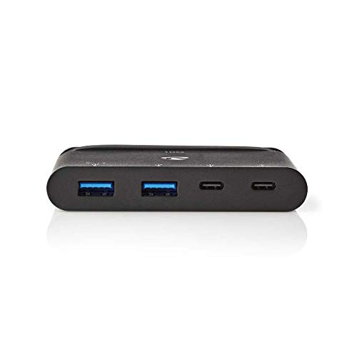 Nedis - Hub - USB-C - USB 3.0 - Power: 100 Watt - USB 3.1 Super Speed - Schwarz Nedis - Hub - USB-C - USB 3.0 - Power: 100 Watt - USB 3.1 Super Speed - Schwarz von NEDIS