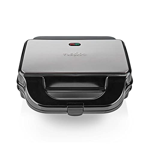 Multi-Grill - Grill/Sandwich/Waffle - 900 W - 28 x 15 cm - Automatischer Temperaturkontrolle - Edelstahl/Kunststoff von NEDIS