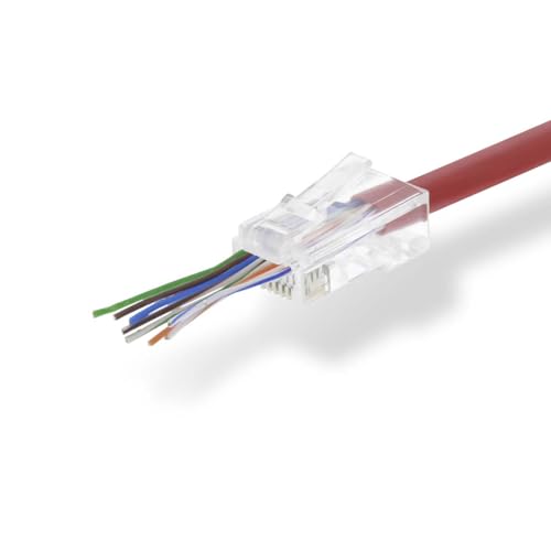 Nedis RJ45-Connector - RJ45 Pass Through - Stranded UTP CAT5 - Recht - Vergoldet - 10 Stück - PVC - Transparent - Kiste Nedis RJ45-Connector - RJ45 Pass Through - Stranded UTP CAT5 - Recht - Vergoldet - 10 Stück - PVC - Transparent - Kiste von NEDIS