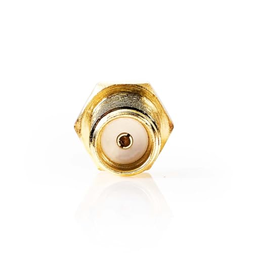Nedis SMA Adapter - SMA-Buchse - TS9 - Vergoldet - 50 Ohm - Gerade - Kupfer - Gold - 2 Stück - Box von NEDIS