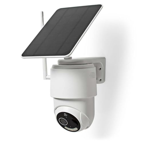 Nedis SmartLife Außenkamera | Wi-Fi | Full HD 1080p | Pan tilt | IP65 | Max. Batterie-Lebensdauer: 5 Monate | Cloud Storage (optional) / microSD (not enthalten) | 5 V DC | mit Bewegungssensor von NEDIS