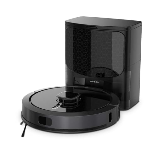 Nedis SmartLife Roboter-Staubsauger - Laser-Navigation - Wi-Fi - Kapazität Auffangbehälter: 0.6 l - Automatisches Laden - Maximale Betriebszeit: 240 min - Schwarz - Android/IOS von NEDIS
