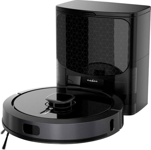 Nedis SmartLife Roboter-Staubsauger - Laser-Navigation - Wi-Fi - Kapazität Auffangbehälter: 0.6 l - Automatisches Laden - Maximale Betriebszeit: 240 min - Schwarz - Android/IOS von NEDIS