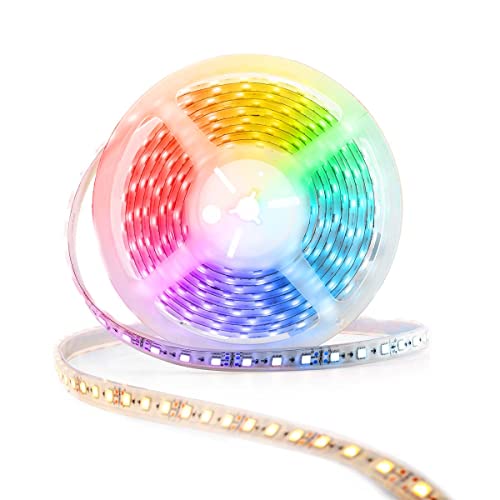 Nedis SmartLife - WLAN Full Color LED-Streifen - Kaltweiss RGB Warmweiss - 5 m - IP65 - Integriert SmartLife App - Kompatibel mit Amazon Alexa & Google Home WIFILS50CRGBW Verschiedene von NEDIS