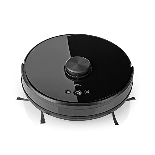 Nedis SmartLife - WLAN Roboter-Staubsauger - 3-in-1-Saug- und Wischroboter - Mehrere Reinigungsmodi - Integriert SmartLife App - Kompatibel mit Amazon Alexa & Google Home WIFIVCL001CBK Schwarz von NEDIS