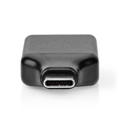 Nedis USB-C Adapter - USB 3.2 Gen 1 - USB-C Stecker - HDMI Ausgang - 4K@60Hz - Rund - Vernickelt - Grau/Schwarz - Box von NEDIS