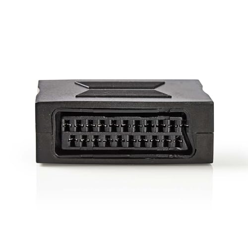 SCART-Adapter - SCART Buchse - SCART Buchse - Vernickelt - Gerade - ABS - Schwarz - 1 Stück - Box SCART-Adapter - SCART Buchse - SCART Buchse - Vernickelt - Gerade - ABS - Schwarz - 1 Stück - Box von NEDIS
