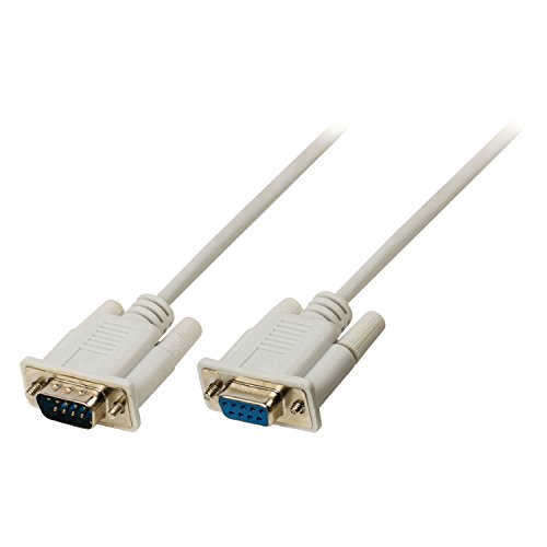 Valueline Serielles Kabel D-Sub 9-pol. Male - D-Sub Buchse 9-polig 0.50 m Elfenbein von NEDIS
