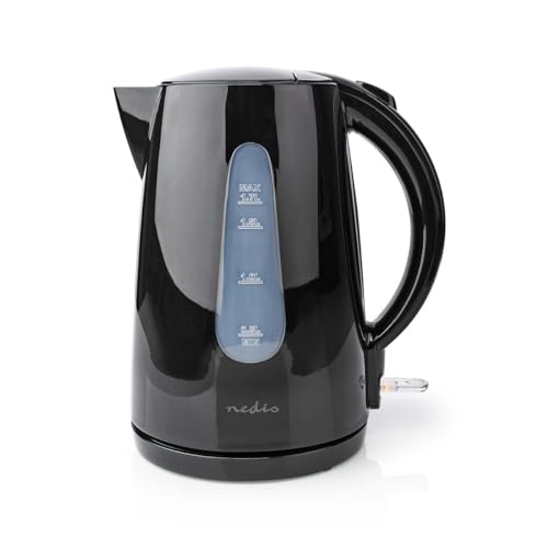 Wasserkocher - 1.7 l - Plastik - Schwarz - Um 360 Grad drehbar - Verdecktes Heizelement - Strix Controller - Boil-dry protection Wasserkocher - 1.7 l - Plastik - Schwarz - Um 360 Grad drehbar - Verdecktes Heizelement - Strix Controller - Boil-dry protection von NEDIS