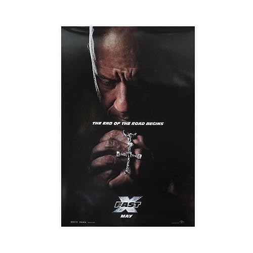 NEDOES Action Movie Fast X Fast And Furious 10 Leinwandposter Schlafzimmer Dekor Sport Landschaft Büro Zimmer Dekor Geschenk Unrahmen-Stil 30 x 45 cm von NEDOES