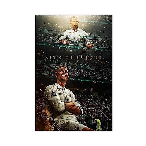 NEDOES Cristiano Ronaldo 4 Leinwandposter Schlafzimmer Dekor Sport Landschaft Büro Zimmer Dekor Geschenk Unrahmen-Stil 30 x 45 cm von NEDOES