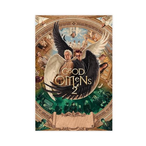 NEDOES Filmposter "Good Omens Season 2 2023", Leinwand-Poster, Schlafzimmer, Dekoration, Sport, Landschaft, Büro, Raumdekoration, Geschenk, ungerahmt, 30 x 45 cm von NEDOES