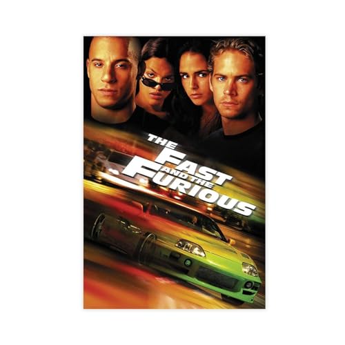 NEDOES Filmposter "The Fast And The Furious", Schlafzimmerdekoration, Sportlandschaft, Büro, Raumdekoration, Geschenk, ungerahmt, 30 x 45 cm von NEDOES