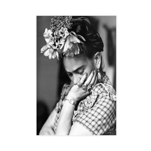 NEDOES Frida Kahlo Druck, Leinwand-Poster, Wandkunst, Dekordruck, Bild, Gemälde für Wohnzimmer, Schlafzimmer, Dekoration, ungerahmt, 50 x 75 cm von NEDOES