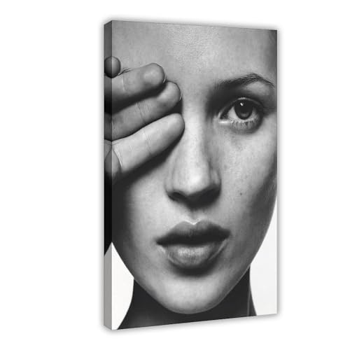 NEDOES Kate Moss Fashion Fotoposter Leinwand Poster Schlafzimmer Dekor Sport Landschaft Büro Zimmer Dekor Geschenk Rahmenstil 60 x 90 cm von NEDOES